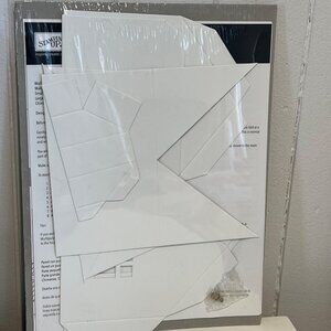 Stampin Up! Décor Accents Design-A-House Kit Craft Paper Template For DIY Home D